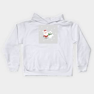 Merry christmas bear Kids Hoodie